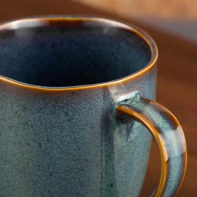 Alt view image 2 of 4 - Yellowstone 15 fl oz Dutton Reactive Ceramic Mug Rustic Design