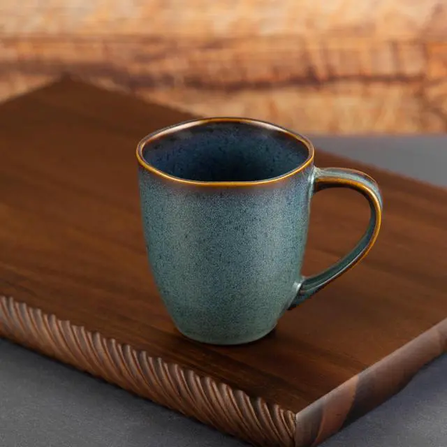 Alt view image 4 of 4 - Yellowstone 15 fl oz Dutton Reactive Ceramic Mug Rustic Design