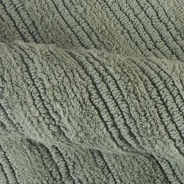 Alt view image 2 of 7 - Better Homes & Gardens Cut & Loop Reversible 2-Piece Bath Rug Set, Soft Green, 17 in x 24 in & 20 in x 30 in