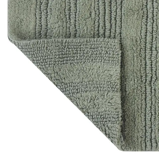 Alt view image 5 of 7 - Better Homes & Gardens Cut & Loop Reversible 2-Piece Bath Rug Set, Soft Green, 17 in x 24 in & 20 in x 30 in