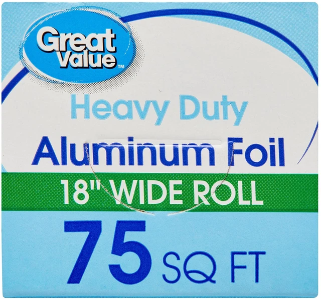 Alt view image 5 of 6 - Great Value Heavy Duty Aluminum Foil, 75 sq ft