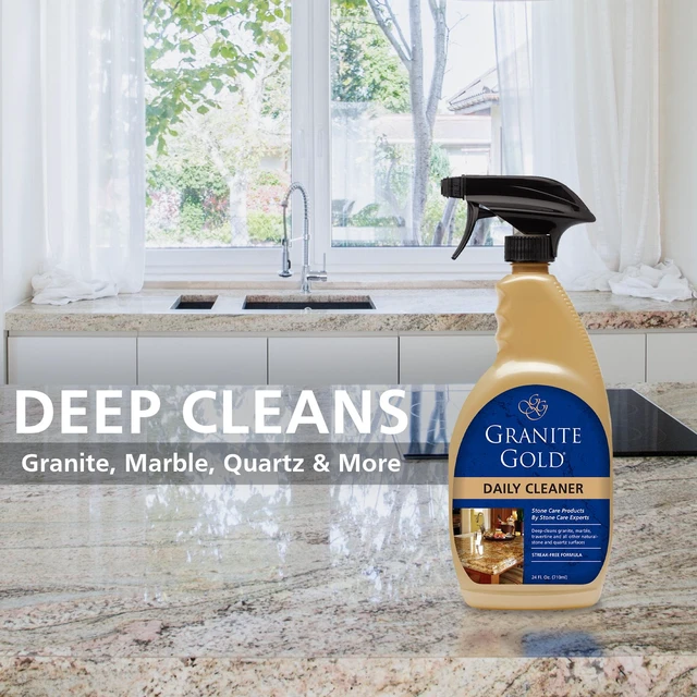 Alt view image 4 of 7 - Granite Gold Daily Cleaner for Granite, Marble, Quartz and More, Spray Bottle, 24 fl oz