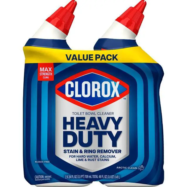 Alt view image 3 of 6 - Clorox Heavy Duty Toilet Bowl Bathroom Cleaner, Arctic Clean, 24 fl oz, 2 Pack