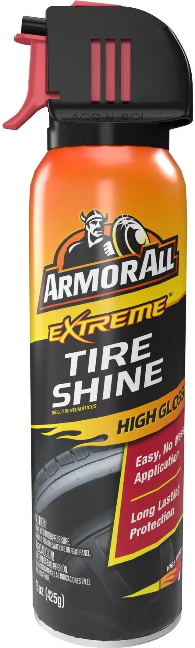 Main image of Armor All Extreme Tire Shine Spray, Holiday Stocking Stuffers, 15 fl oz Bottle
