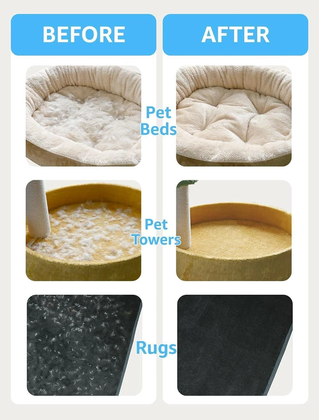 Alt view image 6 of 6 - 1 PCS Pet Hair Removal Tool - Lint Remover, Carpet Scraper & Shaver for Carpets - Dog & Cat Hair Remover with Carpet Rake for Car,Rugs,Couch,Furniture - Fur Cleaner Tool