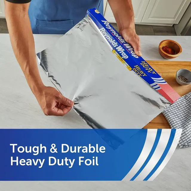 Alt view image 4 of 6 - Reynolds Wrap Heavy Duty Aluminum Foil Roll, 18 Inch Wide, 37.5sq ft