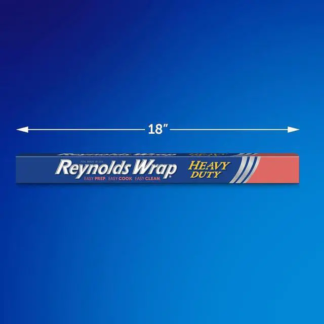 Alt view image 5 of 6 - Reynolds Wrap Heavy Duty Aluminum Foil Roll, 18 Inch Wide, 37.5sq ft