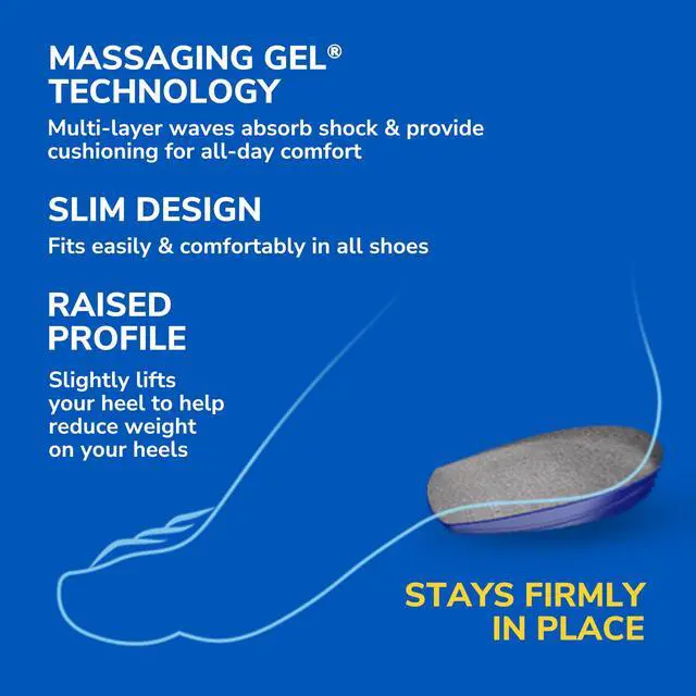 Alt view image 5 of 6 - Dr. Scholl's Heel Cushions with Massaging Gel Advanced // All-Day Shock Absorption and Cushioning to Relieve Heel Discomfort