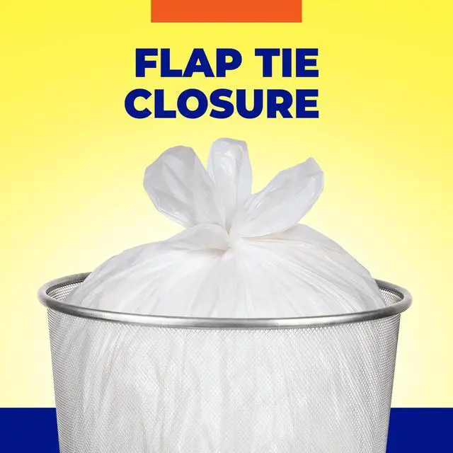 Alt view image 4 of 7 - Hefty Essentials 4 Gallon Trash Bags, White, Fresh Linen Scent, 52ct