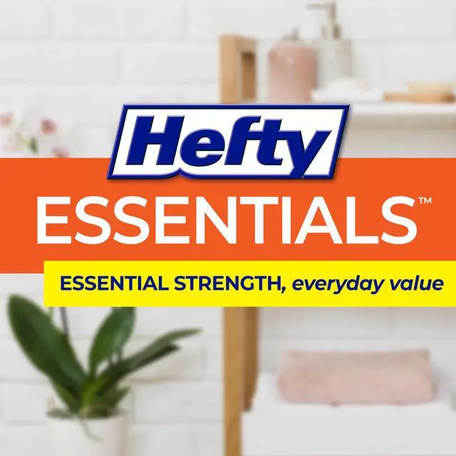 Alt view image 7 of 7 - Hefty Essentials 4 Gallon Trash Bags, White, Fresh Linen Scent, 52ct