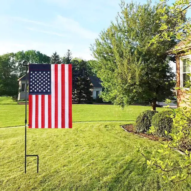 Alt view image 4 of 4 - 10-Pack Garden Flag Rubber Plugs and Adjustable Windproof Clips - Flag Holder Accessories for Garden Flag Pole Stand