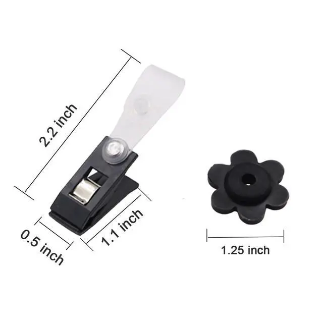 Alt view image 2 of 4 - 10-Pack Garden Flag Rubber Plugs and Adjustable Windproof Clips - Flag Holder Accessories for Garden Flag Pole Stand