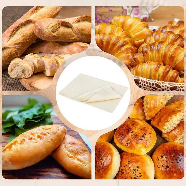 Alt view image 2 of 7 - Ninsula 4-Piece Tea Towels for Baking Sourdough, 14x18.8Inches Reusable Thick Bread Cloth for Proofing, Bread Cloth for Loaf, Pastry, Bread