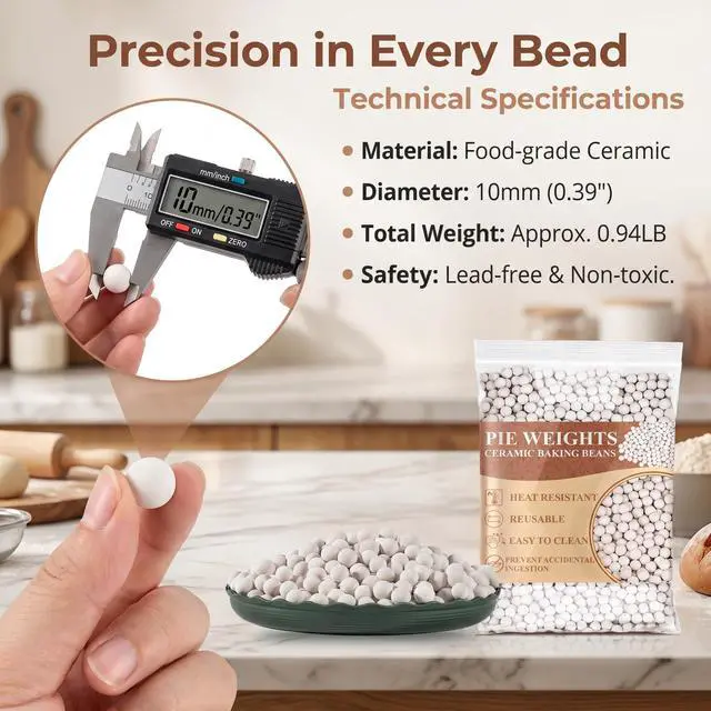 Alt view image 3 of 6 - Sukh 0.43kg Reusable Ceramic Baking Beans for Blind Baking