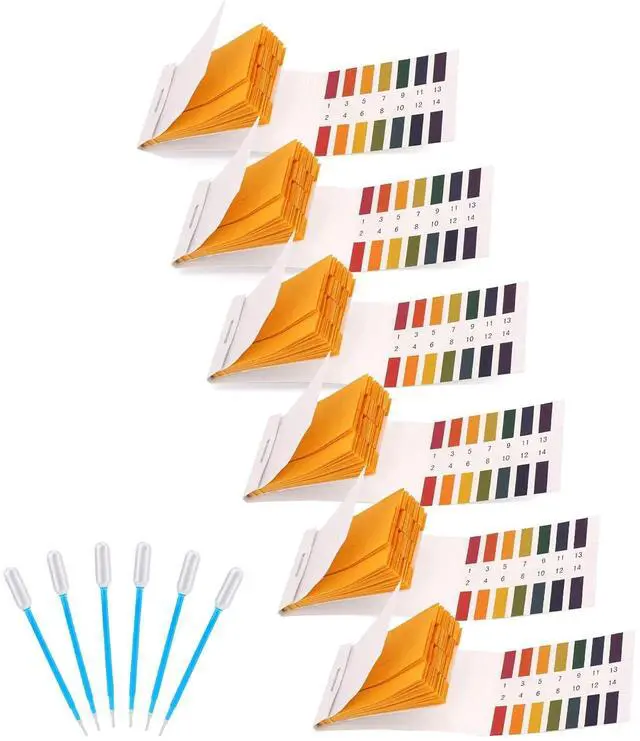 Main image of 6 Pack pH Test Strips 480pcs Full Range 1-14