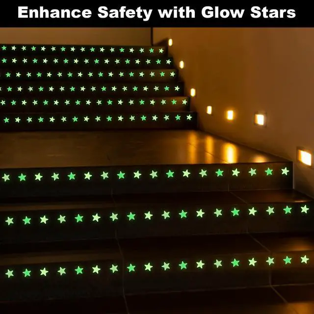 Alt view image 5 of 6 - MAQIHAN 200 Glow In The Dark Stars And Moon Stickers For Ceiling, Plastic Space Galaxy Wall Decals For Bedroom