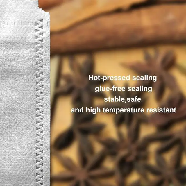 Alt view image 5 of 6 - 200 Count Disposable Tea Filter Bags with Drawstring, Natural Material, for Loose Leaf Tea, Spices, Herbs, 3.5 x 2.75 Inches