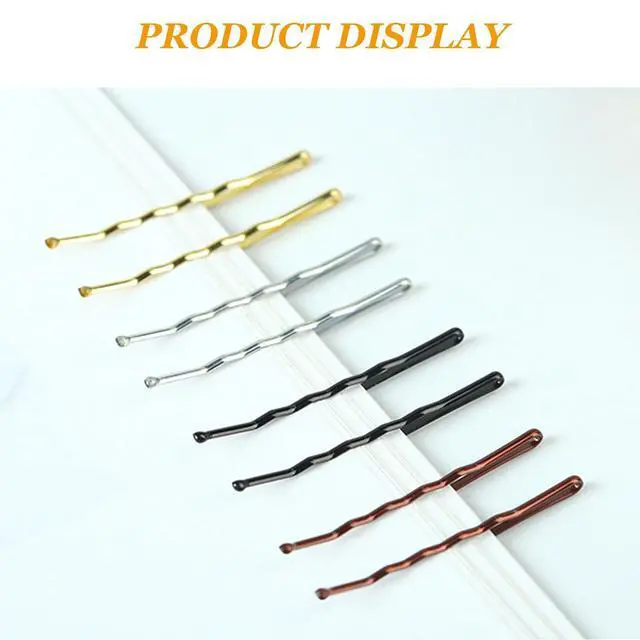 Alt view image 5 of 6 - 100-Piece Brown Hair Clips Set for Women, Girls, Kids, Premium Wavy with Storage Box, Suitable for All Hair Types (5.08cm)
