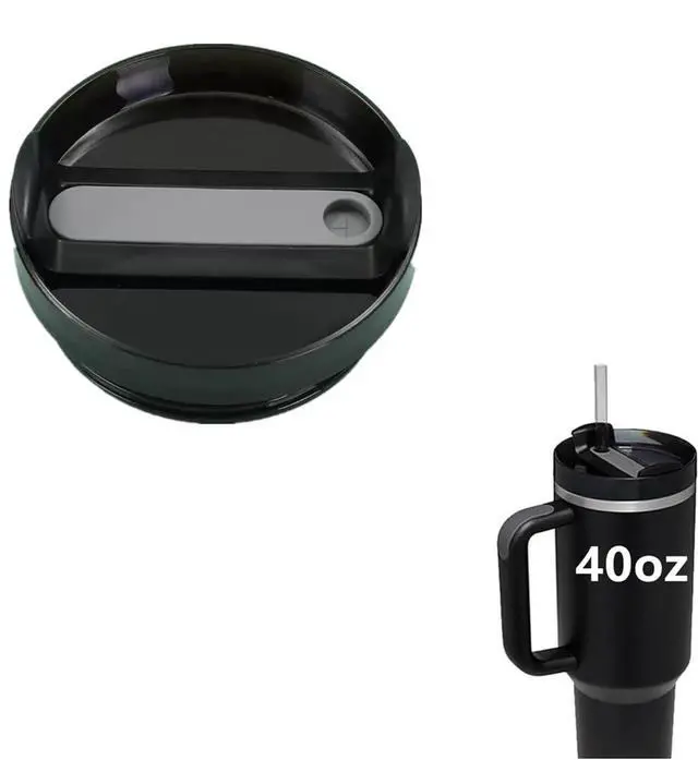 Main image of 1 Piece Replacement Lid for Stanley 40oz Tumbler, Dust-Proof, Leak-Proof, Splash-Proof, Compatible with Stanley Tumbler and More, Black