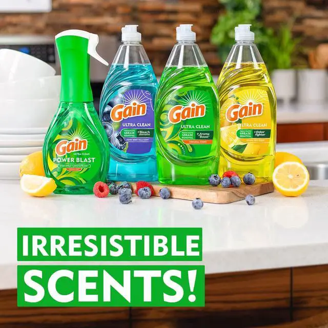 Alt view image 5 of 7 - Gain Ultra Liquid Dish Soap, Original Scent, Grease Removal, 38Fl Oz (Pack of 1)