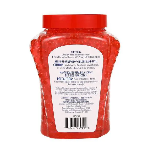 Alt view image 3 of 5 - Clorox Fraganzia Crystal Beads Air Freshener, Cherry Burst Scent, 12 Fl Oz