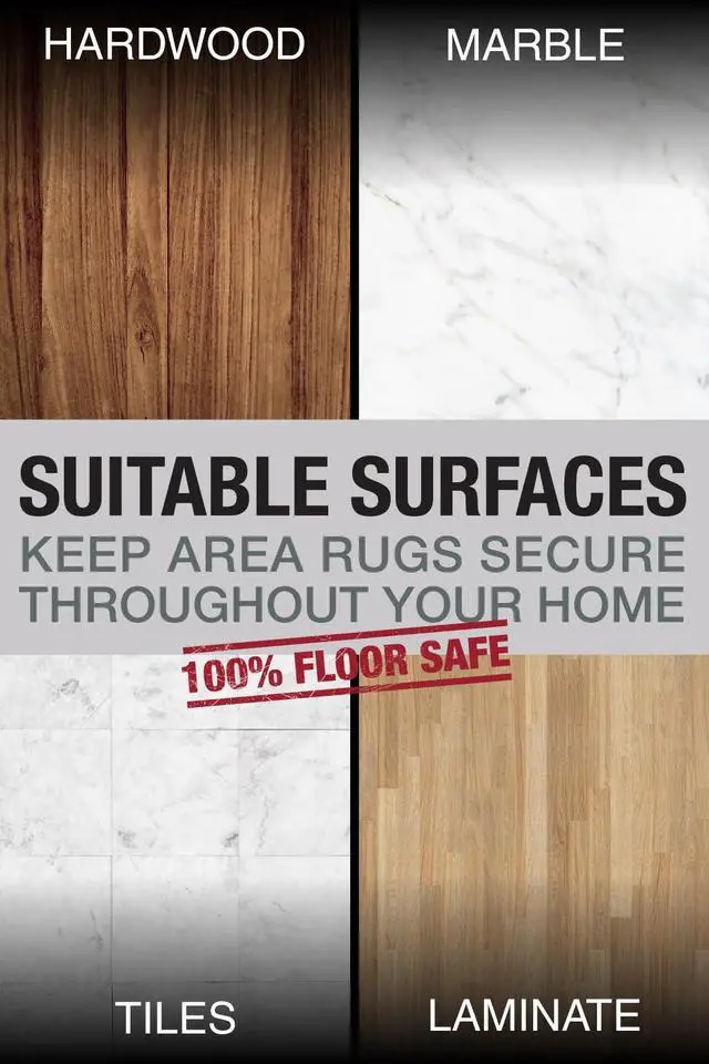 Alt view image 3 of 6 - Four Rug Corner Grippers, Anti Slip Grips for Hardwood Floors, Laminate Flooring, and Carpet