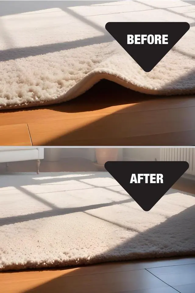 Alt view image 6 of 6 - Four Rug Corner Grippers, Anti Slip Grips for Hardwood Floors, Laminate Flooring, and Carpet