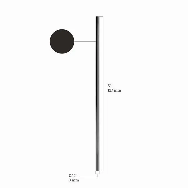 Alt view image 2 of 5 - 5 Inch Slim Plastic Coffee Stirrers and Cocktail Straws, Black, 1,000 Count