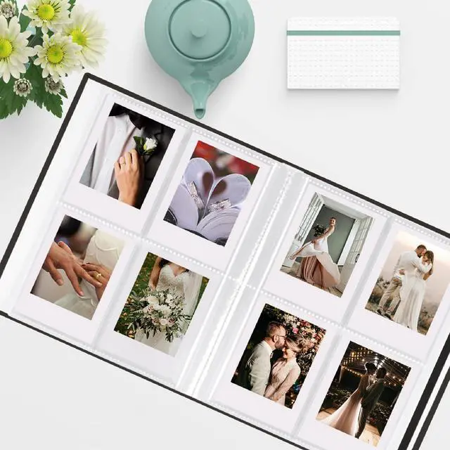 Alt view image 5 of 6 - Fujifilm 208 Photos Mini Instant Film Photo Album, 2x3 Inch, Linen Hardcover, Black, 1 Pack