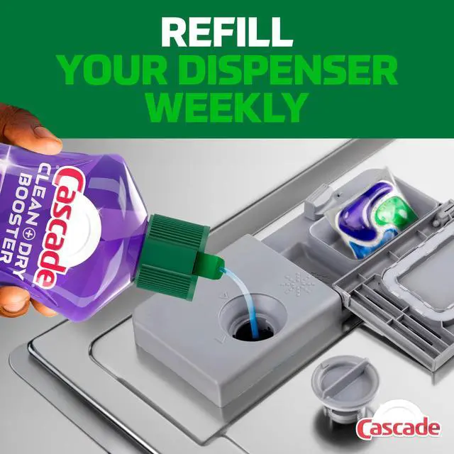 Alt view image 2 of 6 - Cascade Rinse Aid, Clean & Dry Booster, 8.45oz