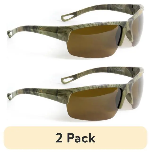 Main image of Ozark Trail Men's Polarized Fishing Sunglasses, Camo Framed, (2 Pack)