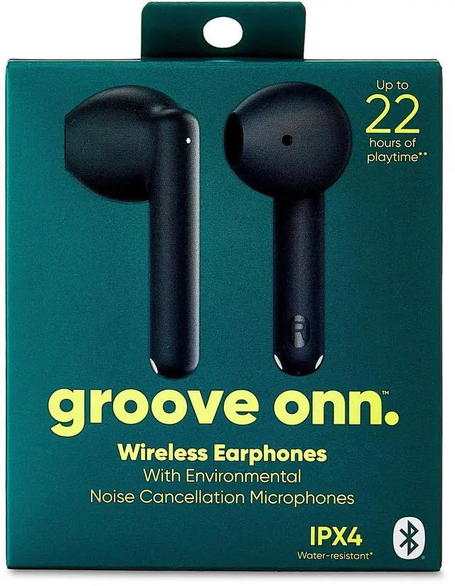 Main image of Onn Noise-Canceling Bluetooth Earphones with Microphones, Gray