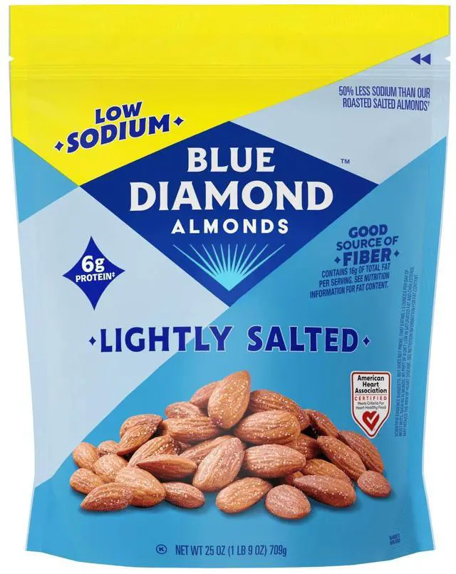 Main image of Blue Diamond Almonds Lightly Salted Snack Almonds, 25 oz, Perfect for Lunches and On-the-Go