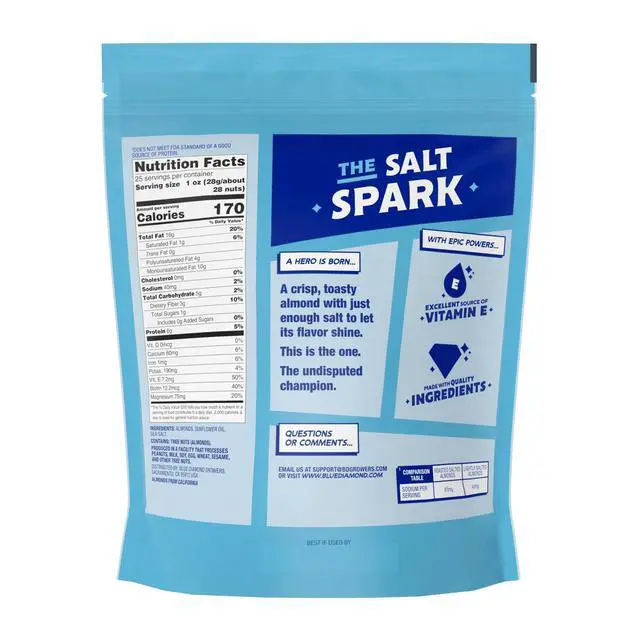 Alt view image 4 of 4 - Blue Diamond Almonds Lightly Salted Snack Almonds, 25 oz, Perfect for Lunches and On-the-Go