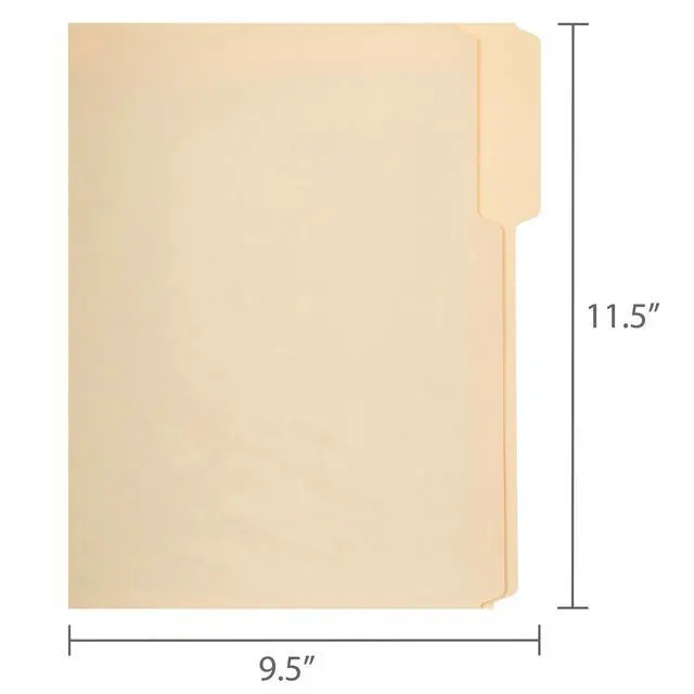 Alt view image 3 of 6 - Pen+Gear File Folders, Manila, Letter, 1/3 Cut, 150 Count