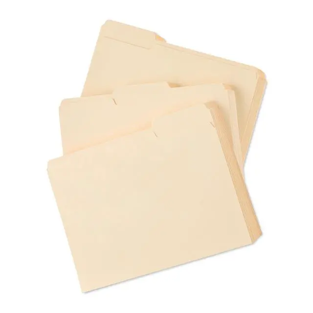 Alt view image 6 of 6 - Pen+Gear File Folders, Manila, Letter, 1/3 Cut, 150 Count