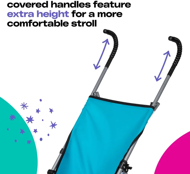 Alt view image 5 of 5 - Cosco Kids Comfort Height Umbrella Stroller for Toddler, Unisex, Freshwater Turquoise