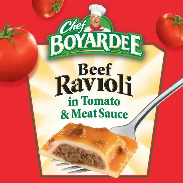 Alt view image 3 of 5 - Chef Boyardee Beef Ravioli in Pasta Sauce, Ready-to-Eat Meal, 15 oz. Can (3 pack) (Pack of 4)
