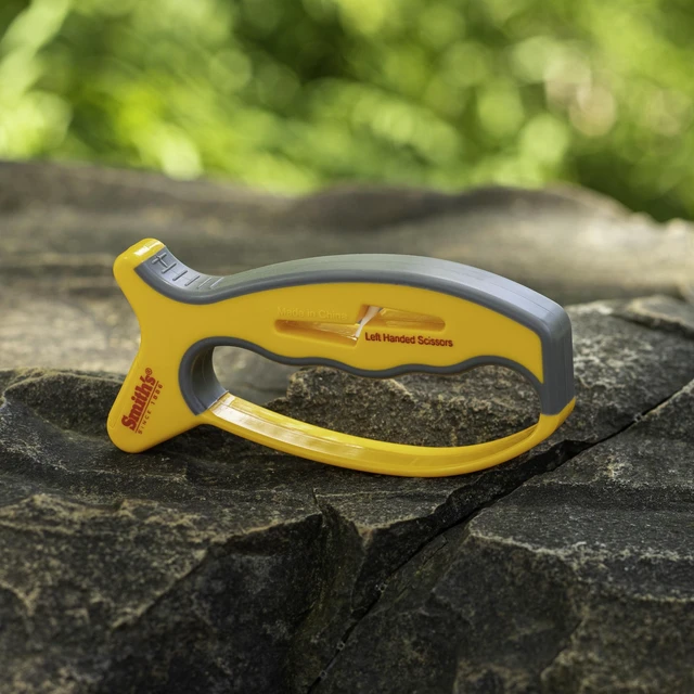Alt view image 6 of 7 - Smiths 50170 JIFFY V-Sharp Knife & Scissors Sharpener, Yellow & Grey