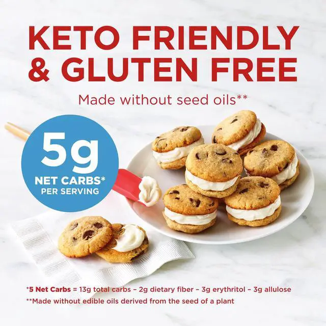 Alt view image 3 of 5 - Duncan Hines Keto-Friendly Chocolate Chip Cookie Mix, 8.8 oz.