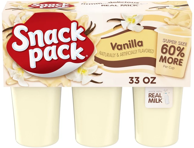 Alt view image 2 of 5 - Snack Pack Super Size Vanilla Pudding, 4 Pack, 6 Count, 5.5 oz Pudding Cups, Lunchbox Snacks