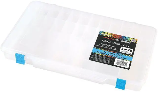 Alt view image 2 of 5 - The Beadery Large Utility Box Clear Plastic 3-28 Comp 2186