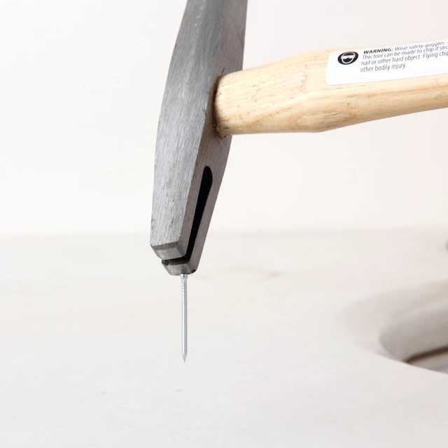 Alt view image 3 of 5 - Hyper Tough 4C25140D 5 Ounce Head Weight Wood Handle Tack Hammer