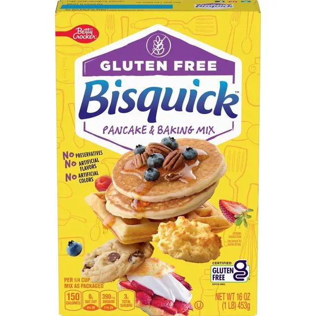 Alt view image 3 of 5 - Betty Crocker Bisquick, Gluten Free Pancake and Baking Mix, 16 oz (4 pack)