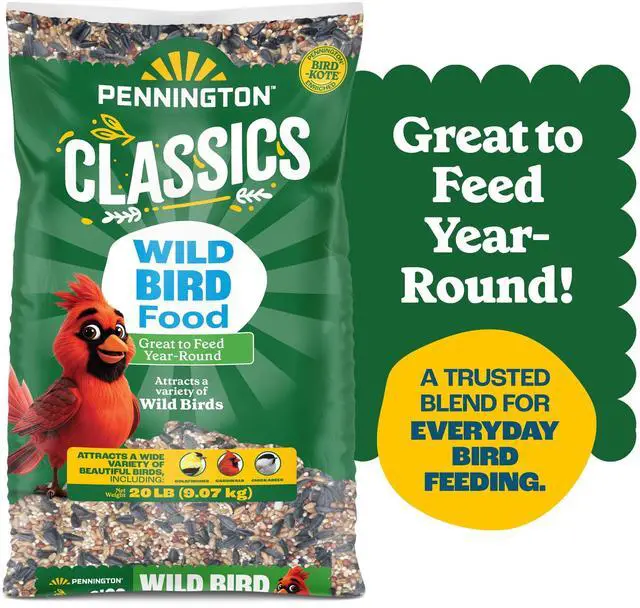 Main image of Pennington Classic Dry Wild Bird Feed and Seed, 20 lb Bag, 1 Pack