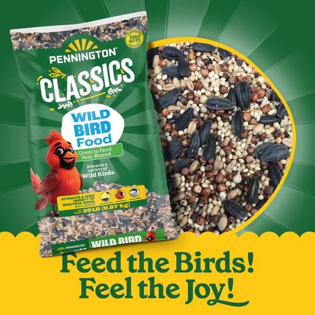 Alt view image 4 of 5 - Pennington Classic Dry Wild Bird Feed and Seed, 20 lb Bag, 1 Pack