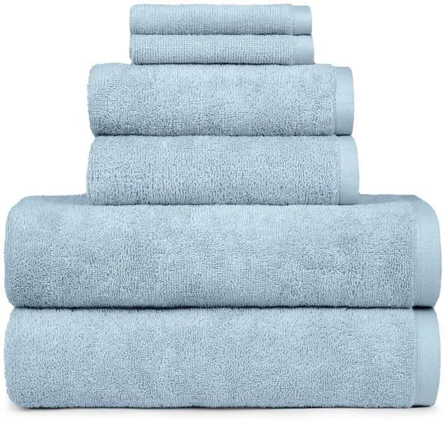 Main image of Better Homes & Gardens PowerLoft 6-Piece Bath Towel Set in Blue Drop