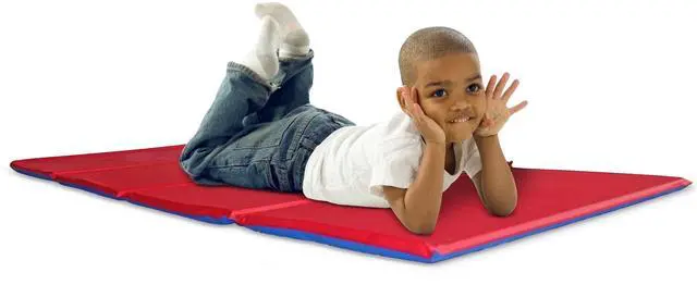 Main image of Kindermat Brand Nap Mat, 1" Thick, Red and Blue, 1 Unit per Package, Ages 2 and Above