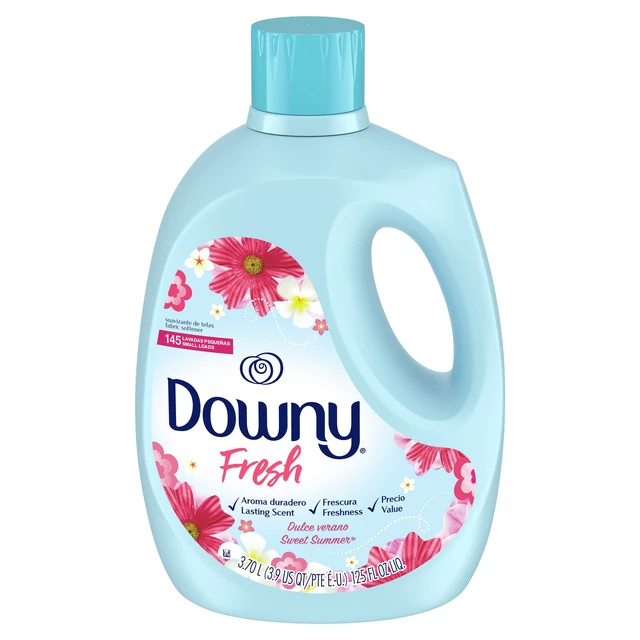 Alt view image 3 of 6 - Downy Fresh Non-Concentrated Liquid Fabric Softener, 125 fl oz, 145 Loads, Sweet Summer Scent