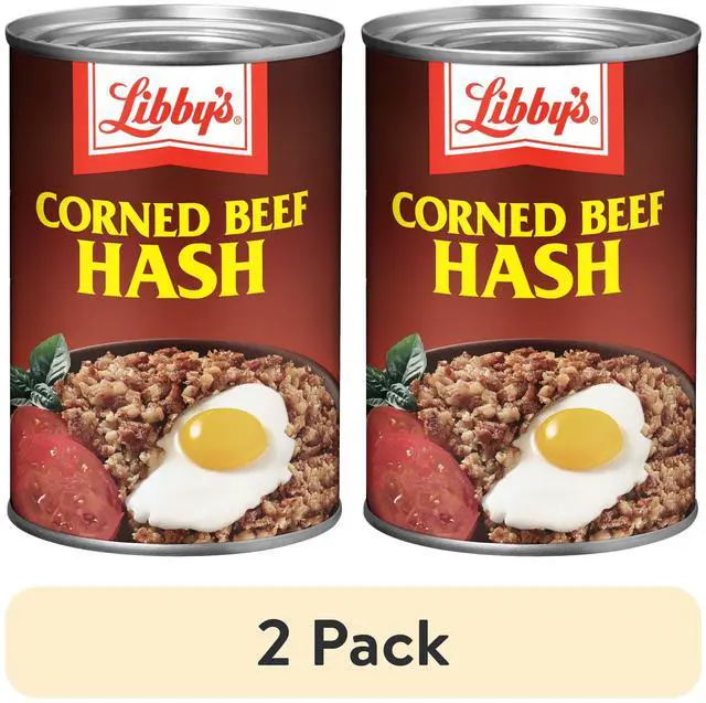 Main image of Libby's Corned Beef Hash, 15 oz Cans, 37g Protein Per Serving, Canned Food, 2 Pack
